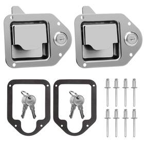 Baumfeuer 762983663695 Truck Tool Box Latch Replacement Stainless Steel Toolbox Paddle Loc