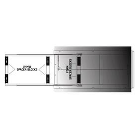 Bedslide 856341006252 Bsa-spaceblkit Universal Black / Silver Bed Slide Lift Block Kit V2