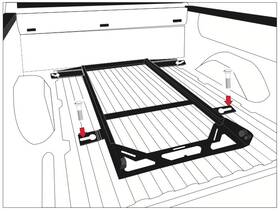 Bsa-f150-2015 Bedslide For Ford F150 15-16 No-drill Factory Mount Install Kit