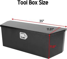 X12ftftx12 Better-autoparts 1s3278 35 Inch Underbody Steel Truck Box Toolbox Pick Up Tool Storage