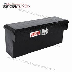 C13159 Bettercloud 34 Inch X12 X15 Aluminum Side Mount Tool Box Truck With Paddle Latch Black