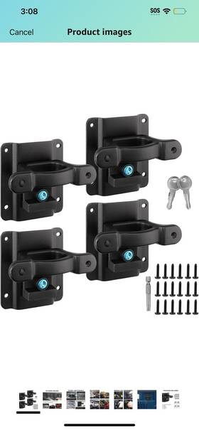 B-td150plate Bihee Truck Bed Tie Down Anchors With Mounting Plates 4 Pack Compatible F150