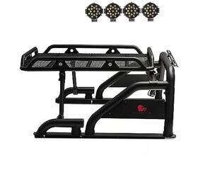 Black Horse Off Road 842766167449 Wrb001bkplb Warrior Roll Bar For 1/2 Ton Trucks
