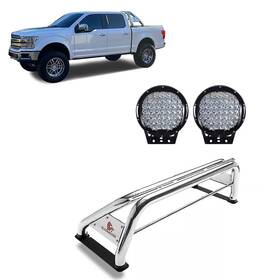 Rb001ss-pl69b Black Horse Offroad Classic Rollbar