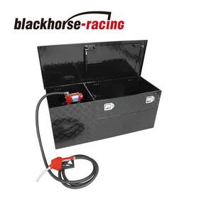 Lz69801 Blackhorse-racing 51 Gallon Fuel Tank Tool Box Combo Transfer And Toolbox With 10 Gpm Pump