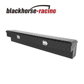Tl67573 Blackhorse-racing 72 Inch X12 X13 Heavy Duty Truck Pickup Storage Tool Box Lock Trailer Tongue