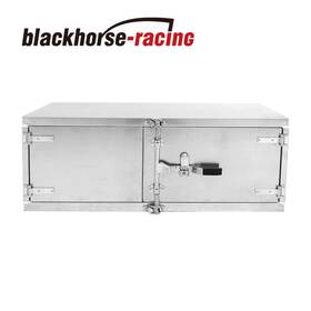 Tl67592 Blackhorse-racing 48 Inch X18 Aluminum Heavy Duty Pickup Truck Storage Tool Box Barn Door Cam Lock