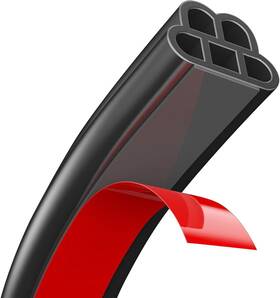 Boaosi 731716530023 32.8ft Car Door Seal Strip Universal Weather Red And Black