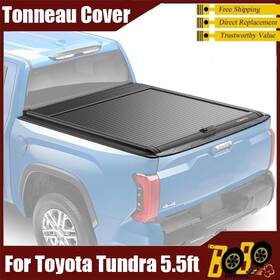 Wxgtantu2007 Bobo 5.5ft Retractable Truck Bed Cover Hard Tonneau For 2007-2021 Toyota Tundra