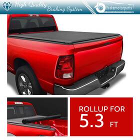 Bra152309oke Brakemotorparts 5.3ft Tonneau Cover Soft Roll-up Fit For 2015-2022 Chevy/gmc Colorado/canyon