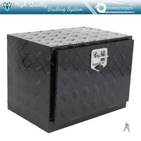 Bra183172oke12881974 Brakemotorparts Aluminum 24 Inch X 17 X18 Storage Tool Box With 2x Chain For Truck Garage Home Office
