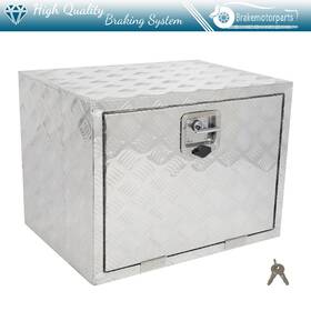 Bra18317512963171oke Brakemotorparts Aluminum 24 Inch X 18 X18 Storage Tool Box With 2x Chain For Truck Garage Home Office