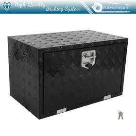 Bra183178oke Brakemotorparts Aluminum Storage Tool Box 30 Inch X 18 X18 With 2x Chain For Truck Garage Home Office