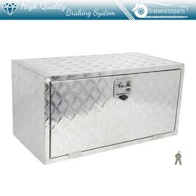 Bra183179oke Brakemotorparts Aluminum 36 Inch X 18 X18 Storage Tool Box With 2x Chain For Truck Garage Home Office