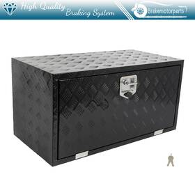 Bra183180oke Brakemotorparts Aluminum 36 Inch X 18 X18 Storage Tool Box With 2x Chain For Truck Garage Home Office