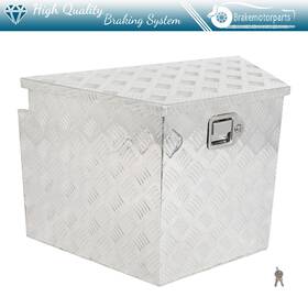 Bra183181oke Brakemotorparts Aluminum 29 Inch X 17 X18 Storage Tool Box With 1x Chain Fits Truck Garage Home Office
