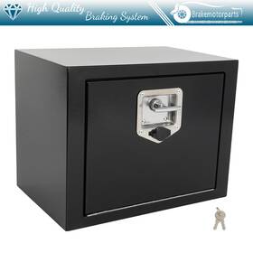 Bra183188oke Brakemotorparts Aluminum Storage Tool Box 18 Inch X12 X14 With 2x Chain 1x Lock For Truck Garage Home