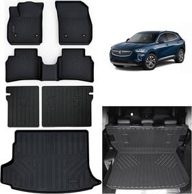 As21-23 Brand Asinri Floor Liners And Cargo Backrest Mat For 2021-2023 2024 2025 Black
