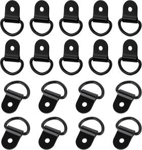 8zhjz8yhk Brand Kalione 591012 1 18 Pcs D Rings Tie Down Anchors D-rings Downs Black Anchor
