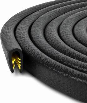 D012-10f Brand Seal Rubber Edge Trim Black Large Fits 1/4 Inch Length 10 Feet 3 Meter