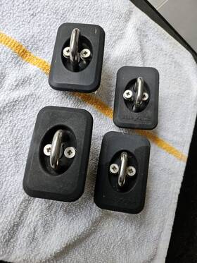 4001-6 Bull Ring Bullring Tie Downs Classic Raised Dodge/ Ford/ Chevrolet/ Gmc