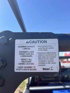 1501250 Buyers Utility Body Ladder Rack