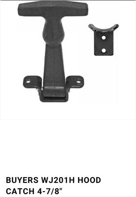 J201h Buyers Products 2 Buyer Rubber Hood Latch Bungee With Bracket&pin New 4 7/8