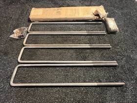 Ub623524 Buyers Products Qty 4 24 Inch Square Bend Universal Joint U-bolt 5/8 -8