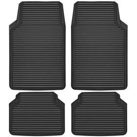 Jd444yy-bk1-4p-v3 Car Pass Rubber Floor Mats All Weather Full Set 4-piece Black