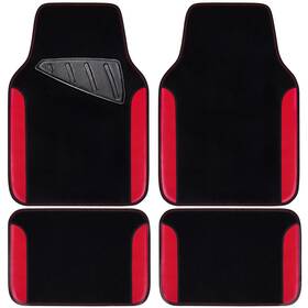 Zt-0038-7rd0-4p35 Car Pass Rainbow Waterproof Universal Fit Faux Leather Two Front Seats Red