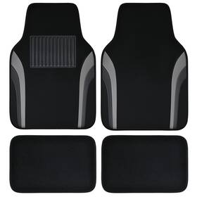 Zt-0158-7 Car Pass Leather Waterproof Sporty Floor Mats Universal Fit Gray