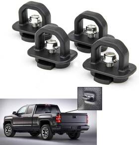 690wab6502-4pc Carforu Tie Down Anchors 4pcs Truck Bed Side Wall Anchor Fit For 07-22 Chevy 4pc