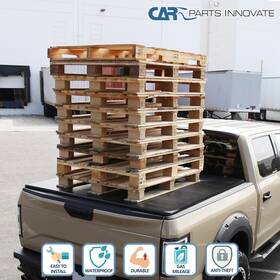 Carpartsinnovate 841808185137 Fits 16-21 Titan Xd Pickup 5.5ft Bed Solid Hard Quad Fold Tonneau Cover