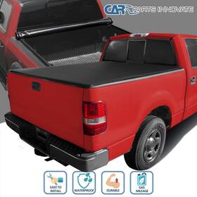 Carpartsinnovate 841808198625 Fits 2004-2014 Ford F150 06-08 Mark Lt 5.5ft Truck Bed Roll Up Soft Tonneau