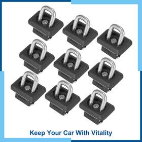 Carpopart 726215630404 Pack 9 Tie Down Anchor Truck Bed Side Wall Anchors For Chevy Silverado Gmc