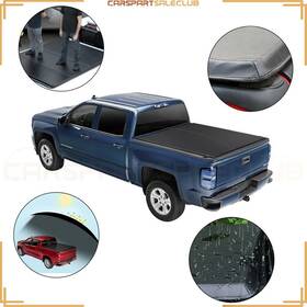 9946510 Carspartsaleclub 5.8ft Bed Tonneau Cover For 2004-2021 Chevrolet Silverado Gmc Sierra Soft 4-fold