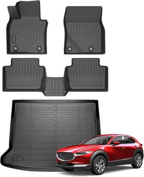 Car-0266 Cartist Floor Mats For Mazda Cx30 2020-2025 Cx-30 20-25 1st And 2nd Row