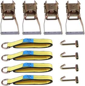 116566 Cciyu Wheel Lift Straps For Tow Trucks With 2 Inch Ratchets J Medium Yellow