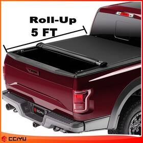 Ze1091018816164601g Cciyu Tonneau Cover Truck Bed 5ft For 2016-2022 Toyota Tacoma Roll Up Soft