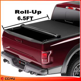 Ze1159629416662601g Cciyu Tonneau Cover Truck Bed 6.5ft For 09-14 Ford F150 Soft Roll-up Retractable