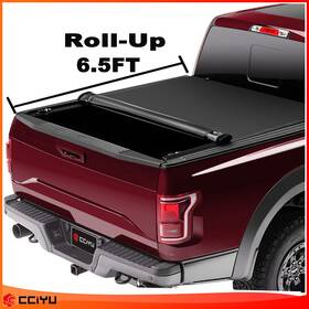 Ze1159804716662701g Cciyu Tonneau Cover Truck Bed 6.5ft For 15-20 Ford F150 Soft Roll-up Retractable