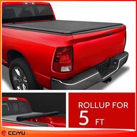 Ze12517149152311ge Cciyu Tonneau Cover Soft Roll Up 5ft For Honda Ridgeline Truck Bed Covers 2017-2024