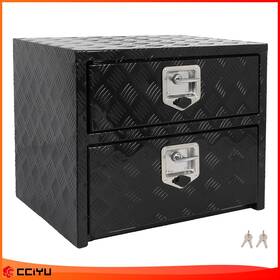 Ze133204671831870ge Cciyu Aluminum Storage Tool Box 2x Chain And Lock For Truck Home Garage 24 Inch X18 X20