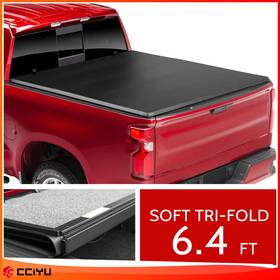 Ze152312ge Cciyu Tonneau Cover Soft Tri-fol 6.4ft For 2009-18 Ram 2019-23 Heavy Duty 2019 Classic