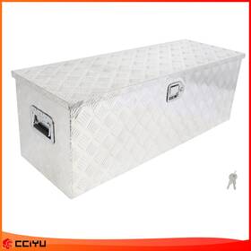 Ze183162ge Cciyu Aluminum Storage Tool Box 44 Inch X15 With 2x Chain For Truck Garage Home Office