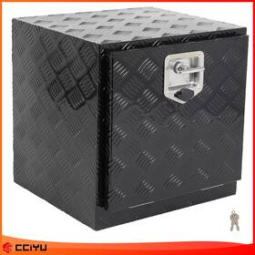 Ze183170ge Cciyu Aluminum Storage Tool Box 18 Inch X 17 X18 With 2x Chain For Truck Garage Home Office