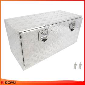 Ze183173ge Cciyu Aluminum Storage Tool Box 36 Inch X 17 X18 With 2x Chain For Truck Garage Home Office