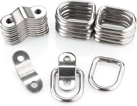 Centerz Cnt Tie Down Ring Us C01 12 Pack Rings With Mounting Bracket Heavy Duty Silver