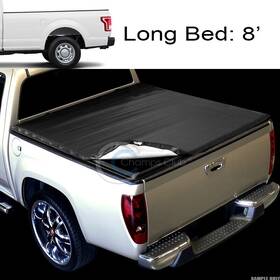 Cctcf150158hss01 Champs Club For 15-24 Ford F150 8 Ft 96 Inch Long Bed Hidden Snap On Vinyl Truck Tonneau Cover