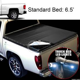 Cctcsil146.5hss Champs Club Tbl16w8p0101 For 14-19 Silverado/sierra 6.5 Ft Short Bed Snap-on Tonneau Cover 16x Led Lights